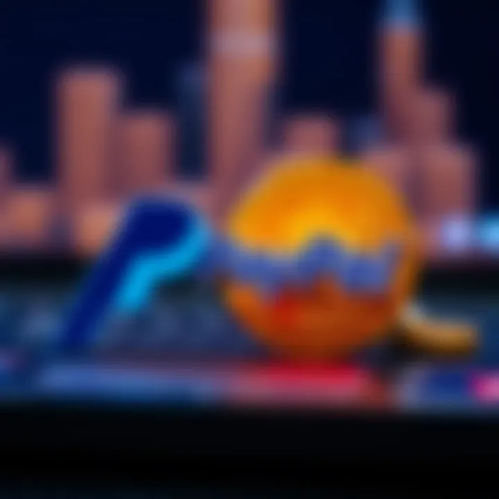 PayPal logo with cryptocurrency symbols