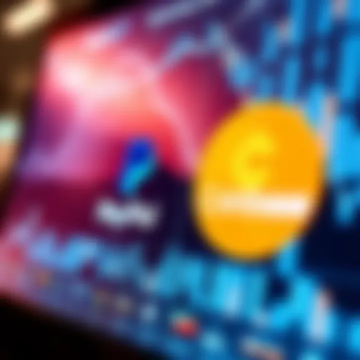 Digital Platforms Overview Illustration of the PayPal and Coinbase platforms on a digital screen