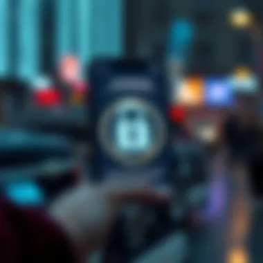 Security Measures in Cryptocurrency Applications Visual representation of security measures in cryptocurrency apps