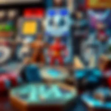 Modern Treasures: Exploring the Diversity of Today's Collectibles A diverse array of modern collectibles including action figures and coins