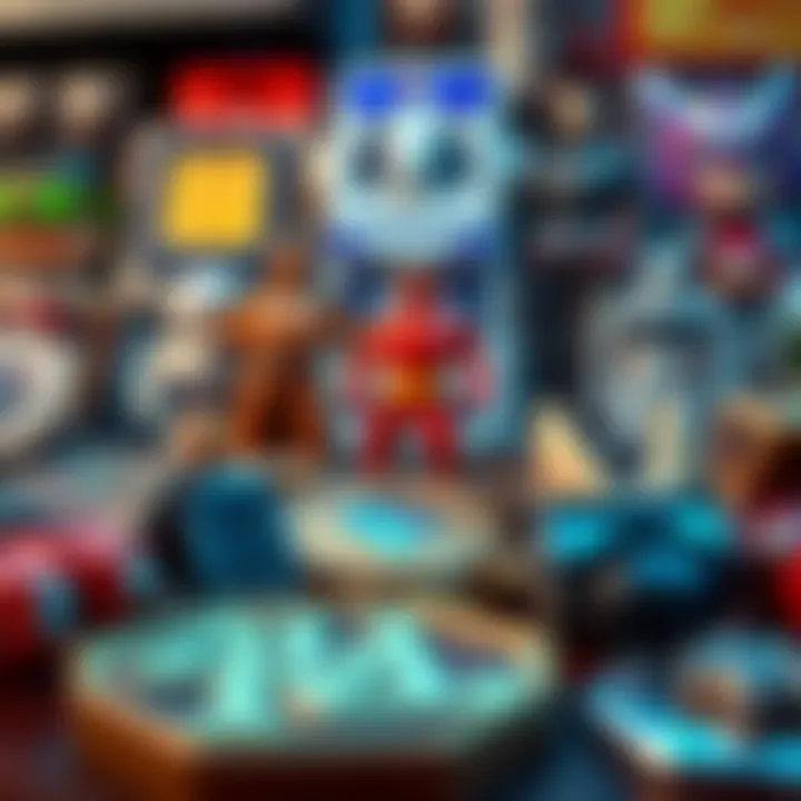 Modern Treasures: Exploring the Diversity of Today's Collectibles A diverse array of modern collectibles including action figures and coins