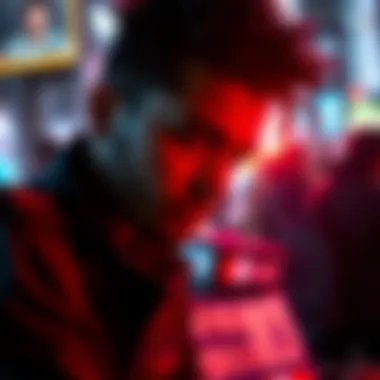 Exploring The Weeknd's Unique NFT Art A close-up of NFT artwork associated with The Weeknd's music