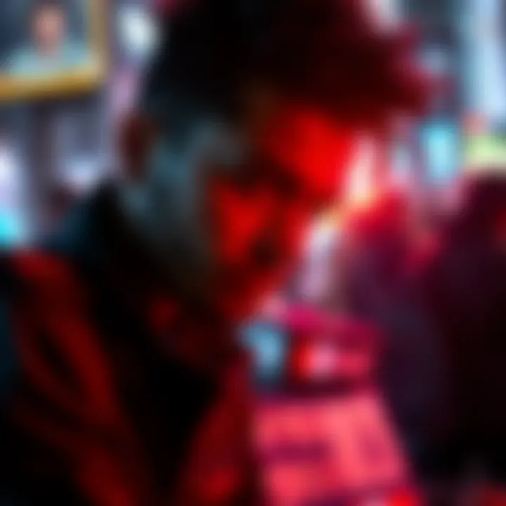 Exploring The Weeknd's Unique NFT Art A close-up of NFT artwork associated with The Weeknd's music