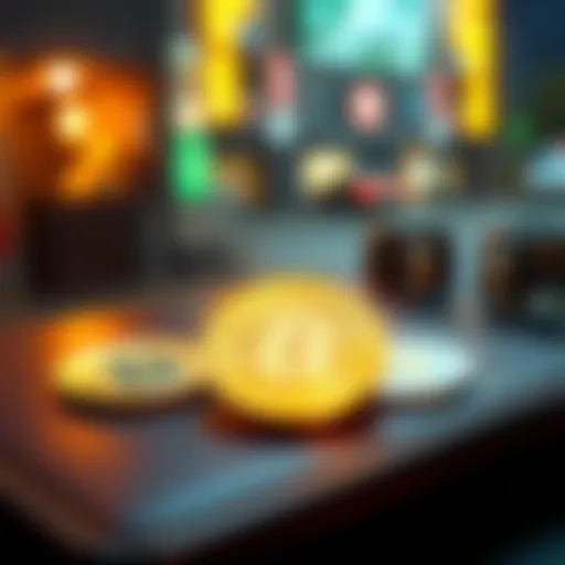 Cryptocurrency transfer illustration