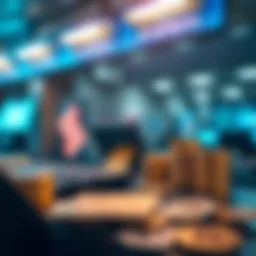 Visual representation of digital currency exchange