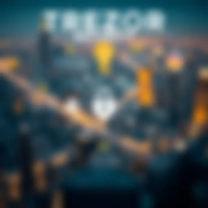 Infographic on Trezor's Security Features Detailed infographic illustrating the security features of Trezor