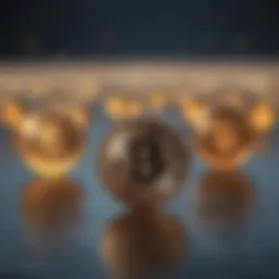 Conceptual visualization of cryptocurrency airdrops