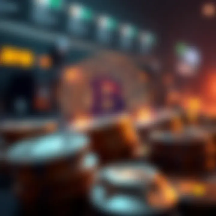 A futuristic graphic indicating the evolution of digital currencies.