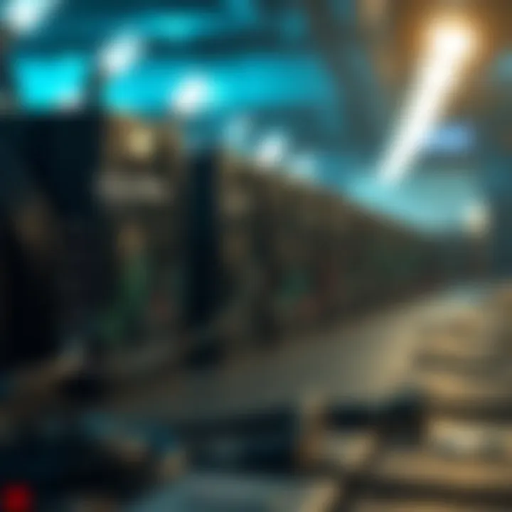 Economic Factors in Crypto Mining Graph illustrating the economic factors influencing crypto mining profitability