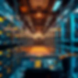 Overview of a modern crypto mining facility showcasing equipment and infrastructure