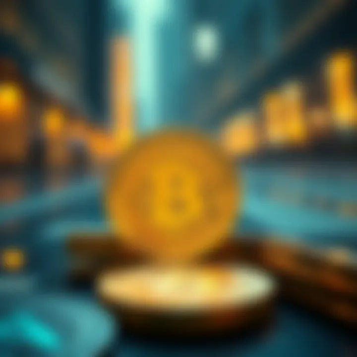 Conceptual Representation of Cryptocurrency Valuation Conceptual representation of cryptocurrency valuation