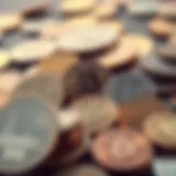 Diverse Digital Currencies A visual representation of digital currencies with various coins displayed