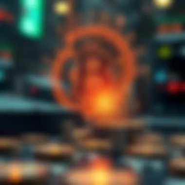 The Future of Digital Finance An artistic representation of the future of finance with digital elements