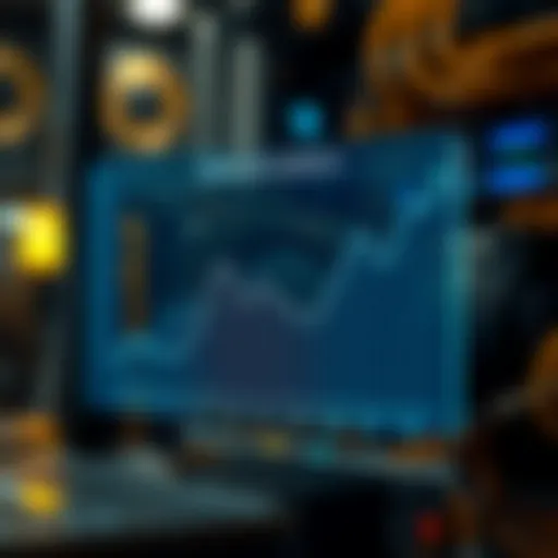 Graph illustrating hashrate variations