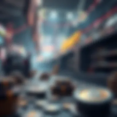 Market Dynamics in the NFT World Conceptual art depicting market speculation in the NFT space