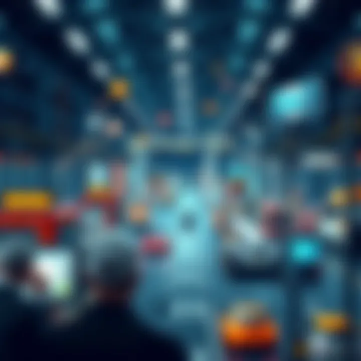 Illustration depicting the applications of NFTs in various industries