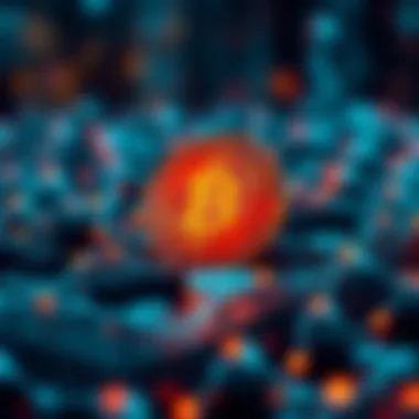 Blockchain Underpinning Non-Fungible Tokens A visual representation of blockchain technology supporting NFTs