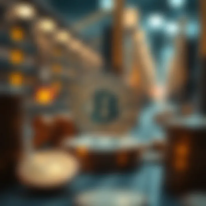 Visual representation of cryptocurrency transaction fees