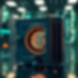 A secure digital vault symbolizing cryptocurrency wallet safety