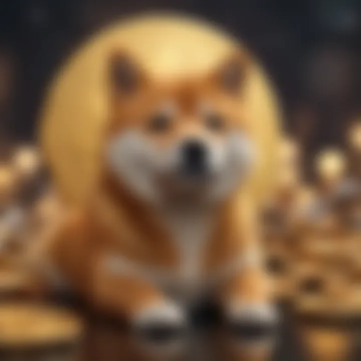 Blockchain Technology of Shiba Coin Illustration of blockchain technology behind Shiba Coin