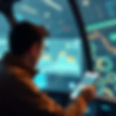 Navigating Voyager for Asset Management User navigating Voyager app for asset management