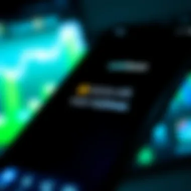 Retrieving Wallet Address on Mobile Close-up of wallet address retrieval on mobile app