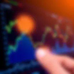 An analytical chart showing cryptocurrency trends